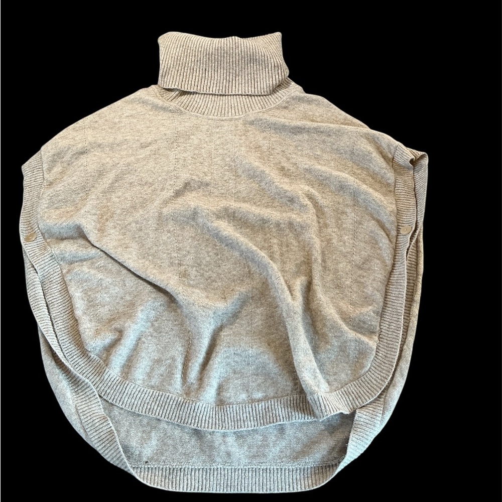 Women’s Gray Cowl neck Poncho‎ Sweater